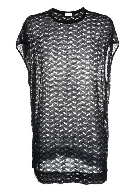 maglia traforata DRIES VAN NOTEN | T-shirt | HENGEL7362BLACK